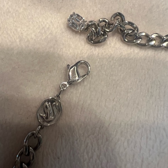 Rhodium-Plated Crystal Charm Necklace, 16-1/2" + 3" extender - Picture 6 of 8